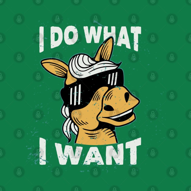 I do what I want horse by Mako Design 