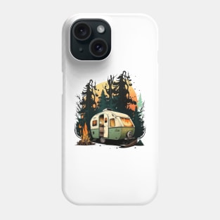 Taking a trip back in time with this adorable 1960s camper Phone Case