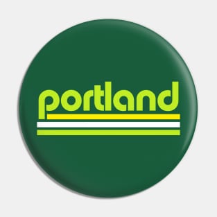 Retro Portland Stripes Pin