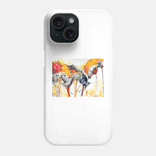 Dance of the Sandhill Cranes Phone Case