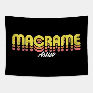 Retro Macrame Artist Tapestry