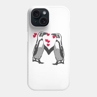 African Penguin Valentines Phone Case