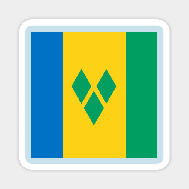Saint Vincent and the Grenadines flag Magnet by flag for all