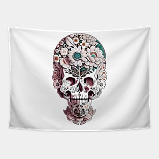 skull flower Tapestry