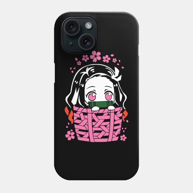 Nezuko Fanart Demon Slayer Phone Case by QT-Shirt