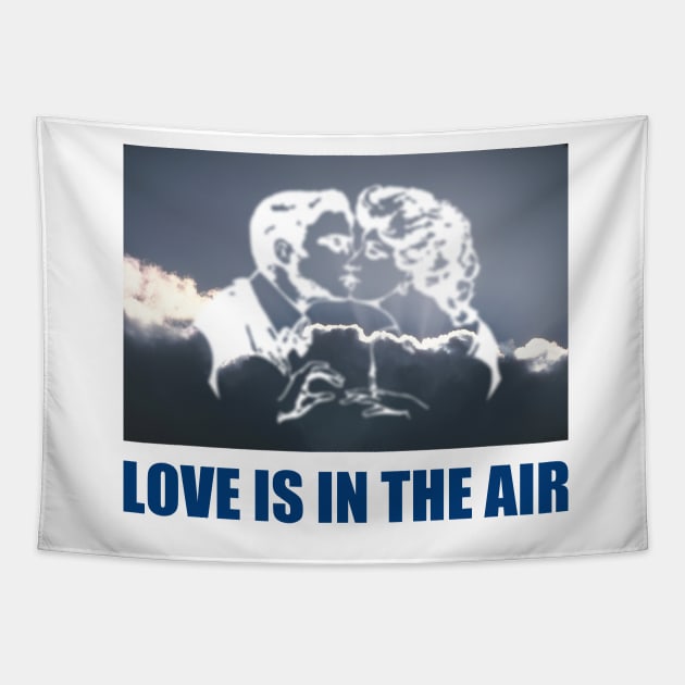 Love Is In The Air - Valentine's Day Gift Ideas for Couples Tapestry by ROSHARTWORK