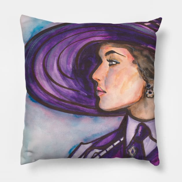 Kate Winslet Pillow by Svetlana Pelin