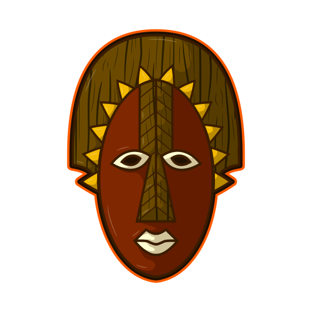 Ancient african aboriginal mask design by Drumsartco