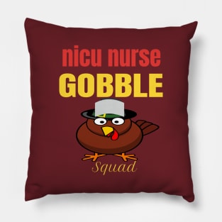 Nurse Turkey Fquad Funny Thanksgiving gift Pillow