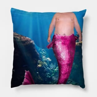 merman not mermaid Pillow