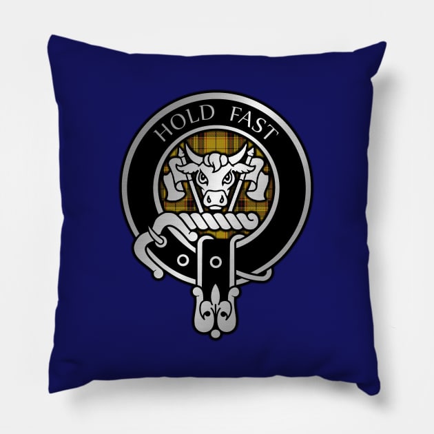 Clan MacLeod Crest & Tartan Pillow by Taylor'd Designs