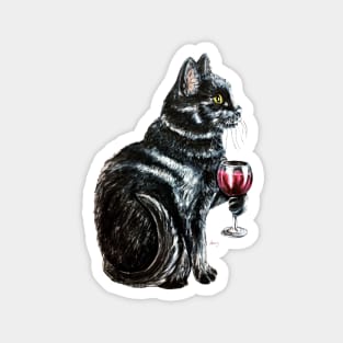 "Pinot Noir" - Cat Noir collection Magnet