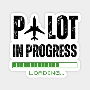 funny Pilot In Progress Magnet