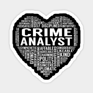 Crime Analyst Heart Magnet