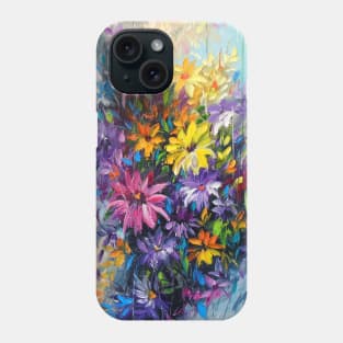 Bright dance of flowers Phone Case