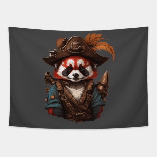 red panda pirate Tapestry