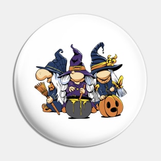 Halloween Gnomes Brew Magic Pin