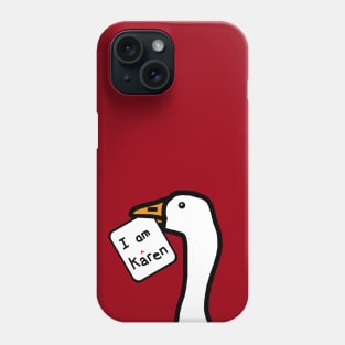 Gaming Goose Portrait Stolen Karen Sign Memes Phone Case