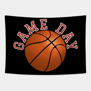 Game day basketball design Tapestry