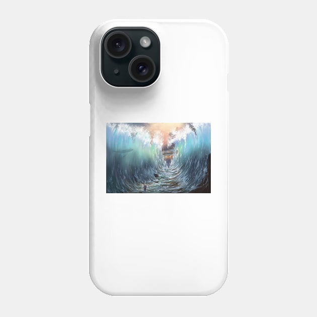 Parting of the red sea Phone Case by Tony Morgan