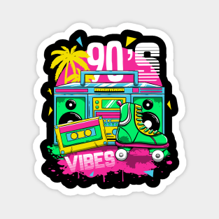 90s vibes 1990s nineties cassette tape vintage Magnet