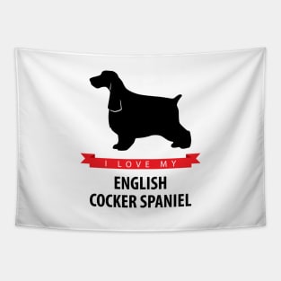 I Love My English Cocker Spaniel Tapestry