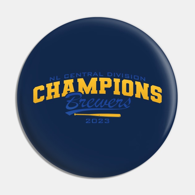 4--Time NL Central Division Champions Milwaukee Brewers shirt