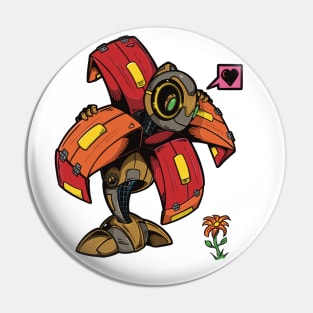 Mecha and Flora Pin