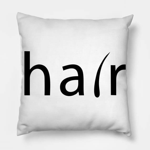 hair design Pillow by karo