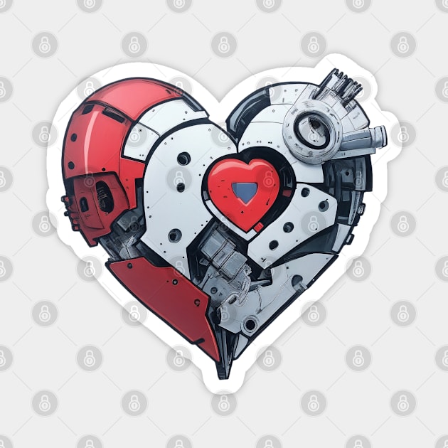 Mechanical Heart Love Vibes! Magnet by SocietyTwentyThree