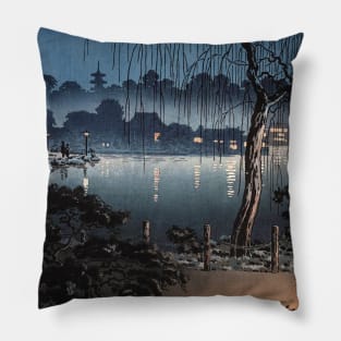 Evening at Ueno Park by Tsuchiya Koitsu Pillow