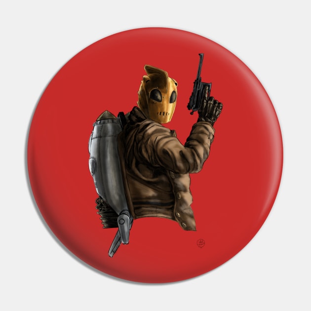 THE ROCKETEER - no background Pin by CrazyPencilComics