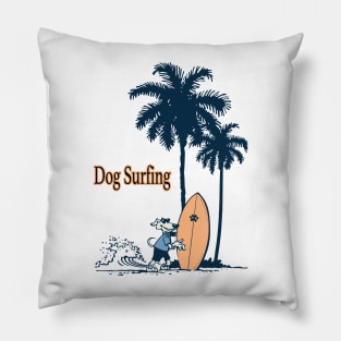 Dog surf 96006 Pillow