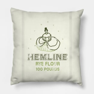 Hemline Rye Floursack Pillow