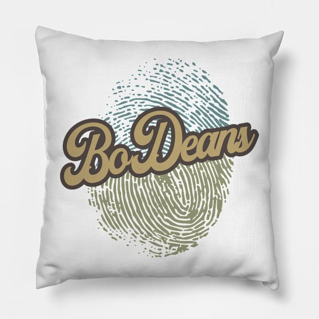 BoDeans Fingerprint Pillow by anotherquicksand