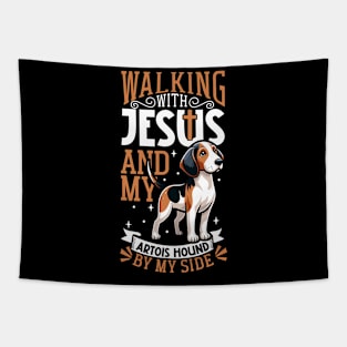 Jesus and dog - Artois Hound Tapestry