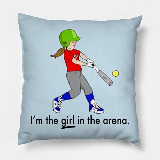 Girl in the arena Pillow