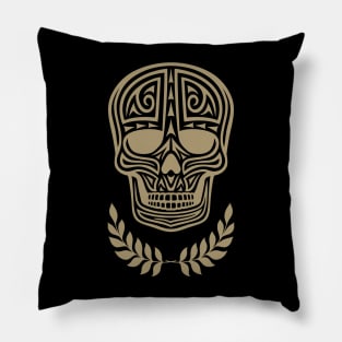 Skull Tribal Tattoo Pillow