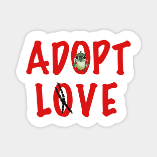 Adopt Love - Ms. Hedwig, the Green Cheek Conure! Magnet