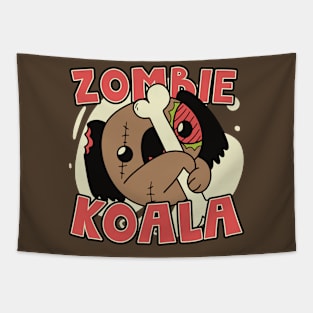 Cute Zombie Koala // Funny Halloween Zombie Animals Tapestry