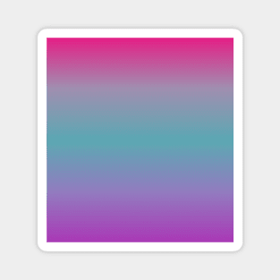 Hot Pink Aqua Blue Purple Ombre Fade Sunset Gradient Magnet