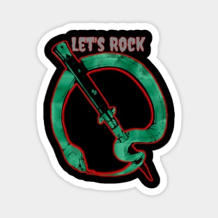 Let's Rock original qotsa snake Magnet