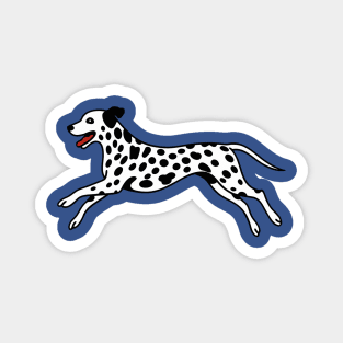 Playful Dalmatian Art Magnet