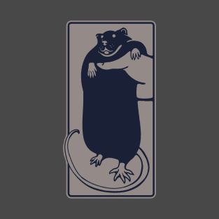 Minimal stylized illustration for rodent fans Cute rat pet T-Shirt