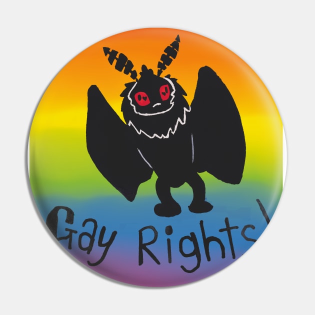 Mothman said gay rights- rainbow version Pin by Beelixir Illustration