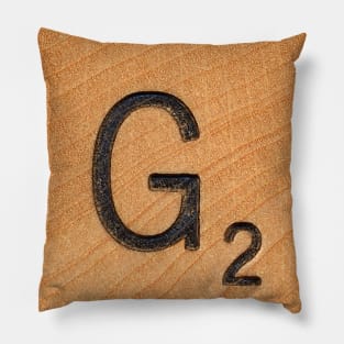 Scrabble Letter 'G' Pillow