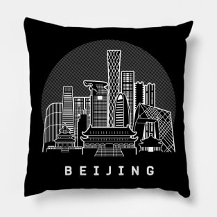 Beijing China Skyline Pillow