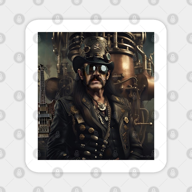 Lemmy Motorhead Steampunk Magnet by IconsPopArt