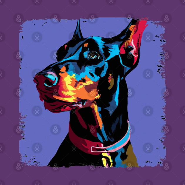 Doberman Pinscher Pop Art - Dog Lover Gifts by PawPopArt