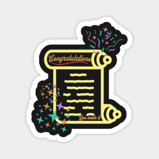 Congratulations, You Made It, Fireworks, Stars Magnet